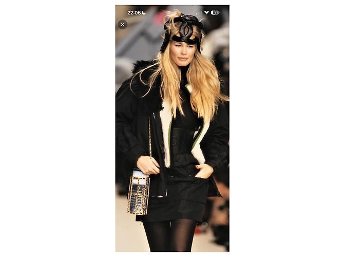 Falda acolchada negra Chanel Negro - vista 15