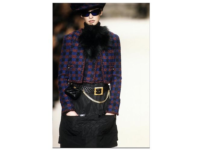 Falda acolchada negra Chanel Negro - vista 17