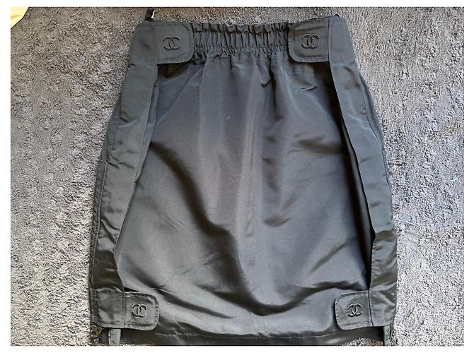 Falda acolchada negra Chanel Negro - vista 2