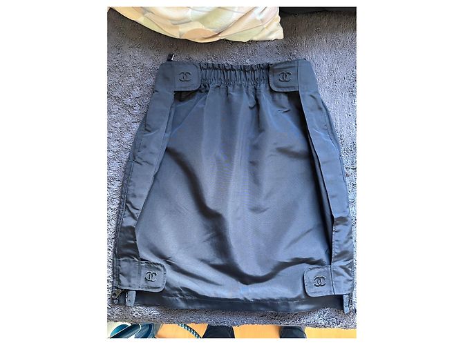 Falda acolchada negra Chanel Negro - vista 4