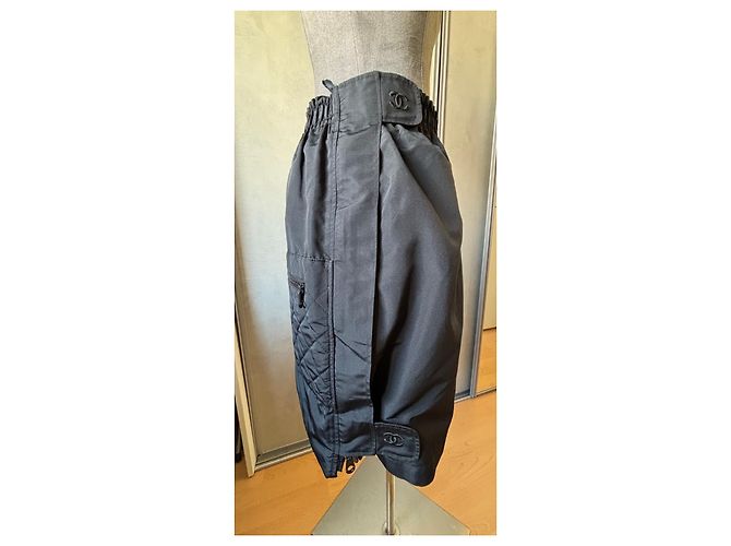 Falda acolchada negra Chanel Negro - vista 7