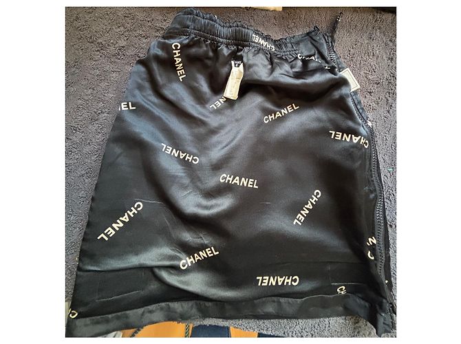 Falda acolchada negra Chanel Negro - vista 8