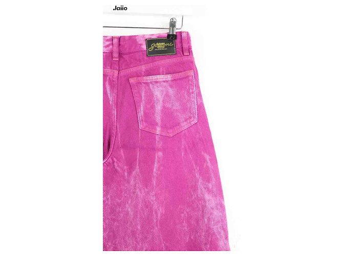 Ganni Rosa weite Jeans Pink - Ansicht 4