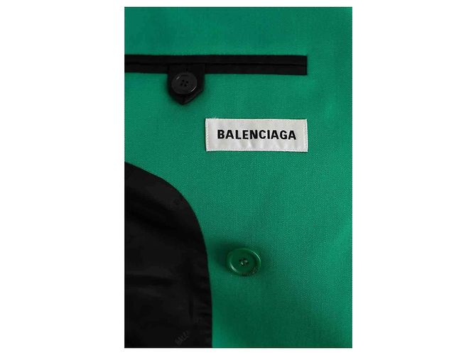 Balenciaga Blazer verde - vista 5