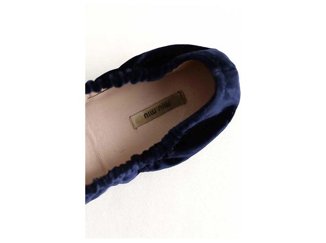 Miu Miu Bailarinas azules - vista 4