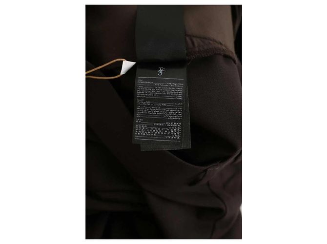 Autre Marque Pantalones anchos marrones Castaño - vista 6