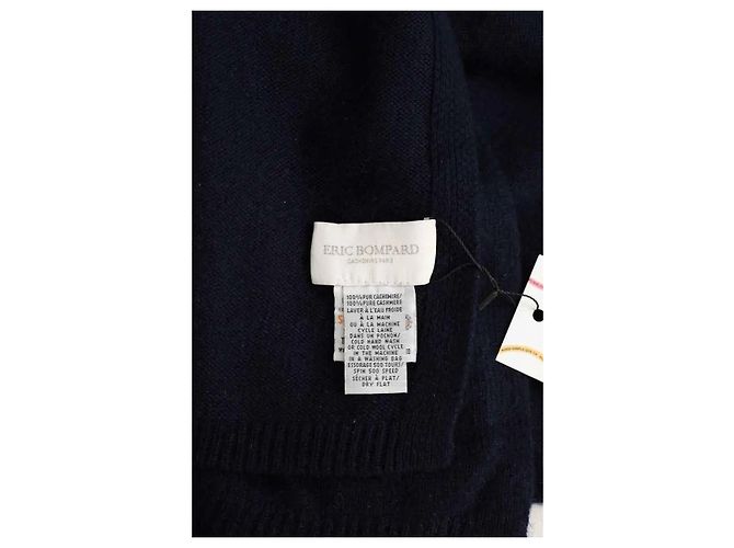 Eric Bompard Bufanda de cachemira azul marino - vista 5