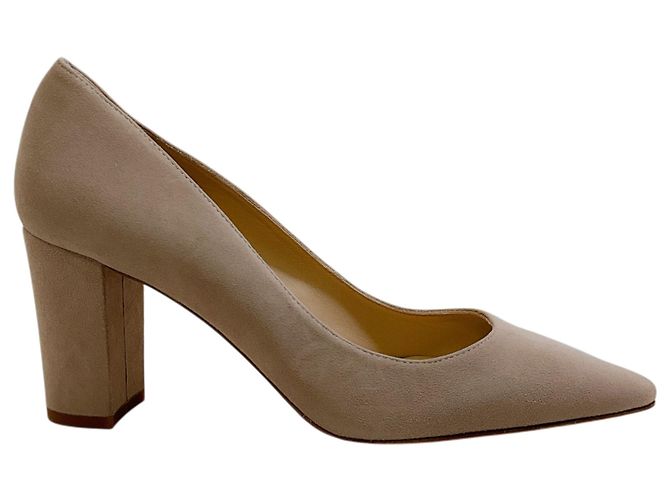 L'Agence Cashew Suede Gilles Décolleté Beige - vista 2