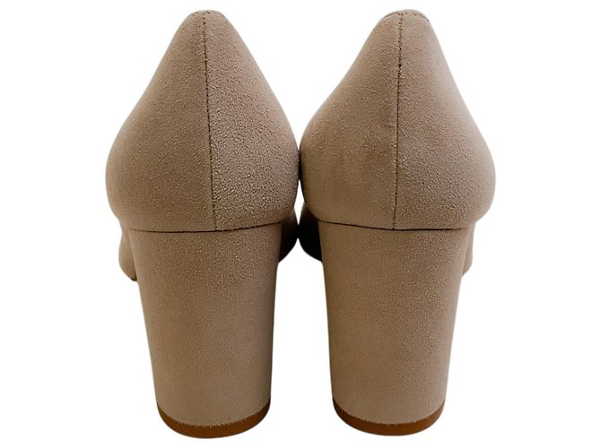 L'Agence Cashew Suede Gilles Décolleté Beige - vista 5