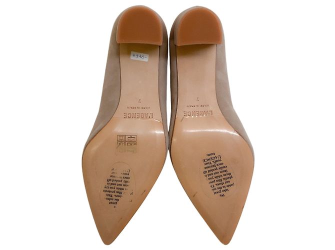 L'Agence Cashew Suede Gilles Décolleté Beige - vista 7