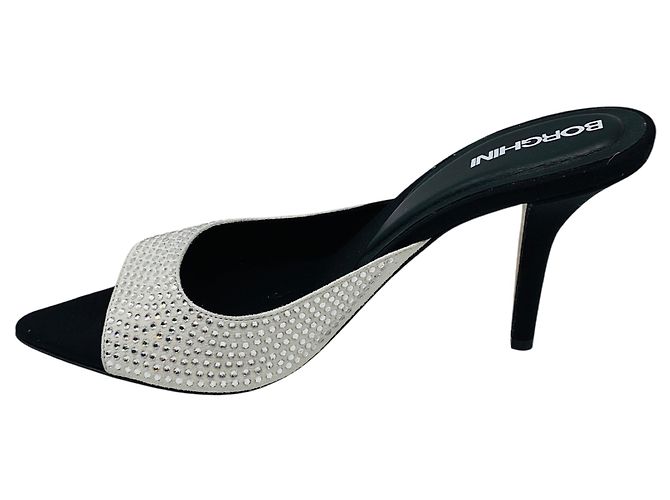 Autre Marque Mule Perni Strass Nero / Argento di Gia Borghini - vista 3