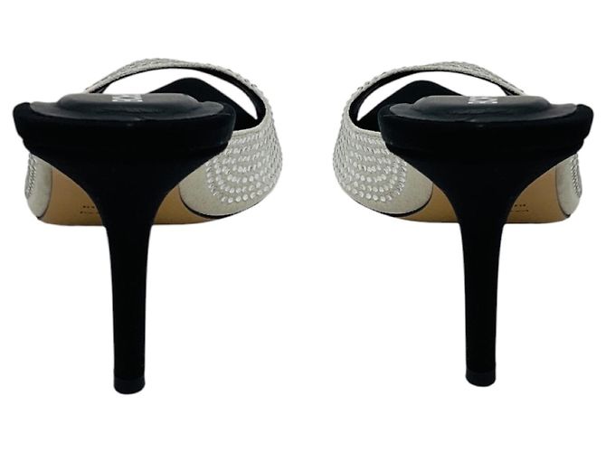Autre Marque Mule Perni Strass Nero / Argento di Gia Borghini - vista 5