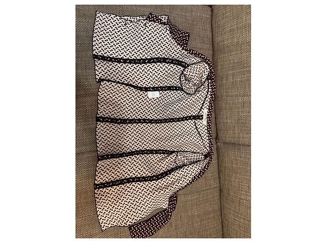 Cárdigan Miu Miu de lana burdeos Multicolor - vista 10