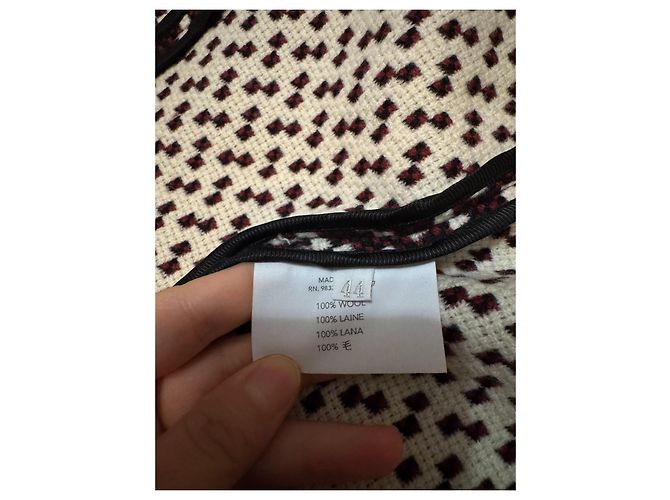 Cárdigan Miu Miu de lana burdeos Multicolor - vista 11