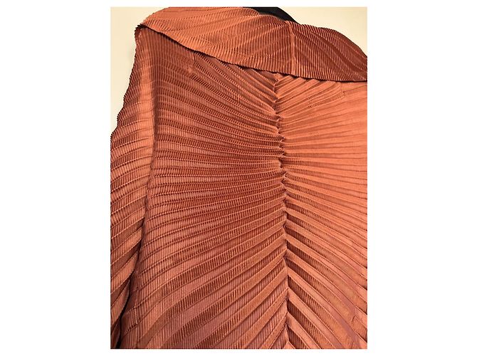 Issey Miyake Plissee Top Braun Polyester - Ansicht 5