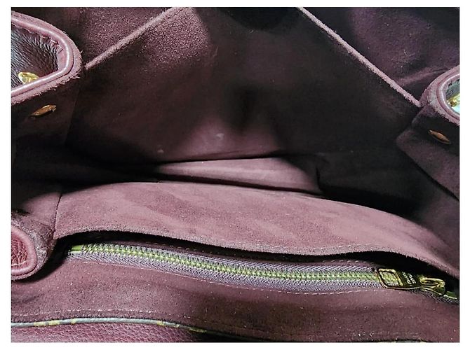 LOUIS VUITTON Sac Eden MM en toile Monogram Bordeaux Marron/Bourgogne - vue 14