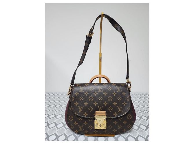 LOUIS VUITTON Sac Eden MM en toile Monogram Bordeaux Marron/Bourgogne - vue 15