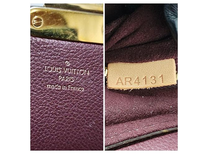 LOUIS VUITTON Sac Eden MM en toile Monogram Bordeaux Marron/Bourgogne - vue 2