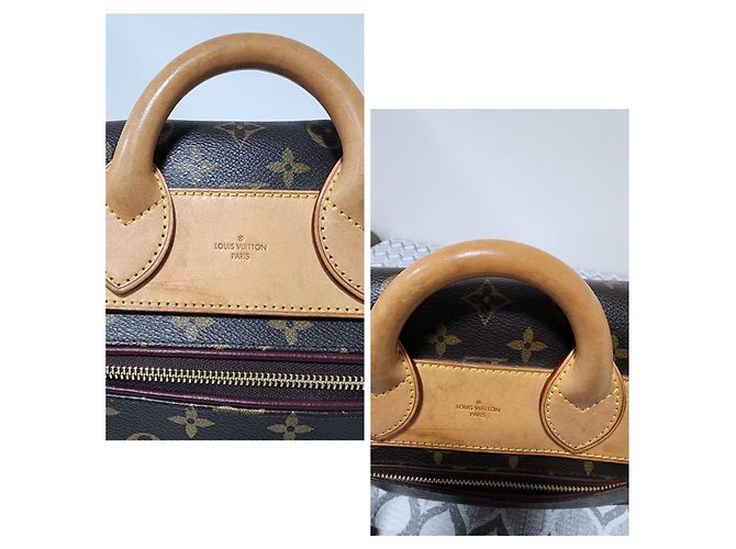 LOUIS VUITTON Sac Eden MM en toile Monogram Bordeaux Marron/Bourgogne - vue 7