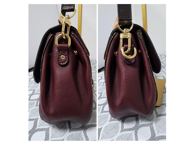 LOUIS VUITTON Sac Eden MM en toile Monogram Bordeaux Marron/Bourgogne - vue 9