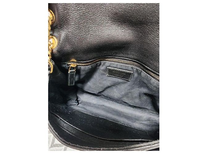 Bolsa de Ombro Niki Medium em Couro Preto YSL Saint Laurent - vista 11