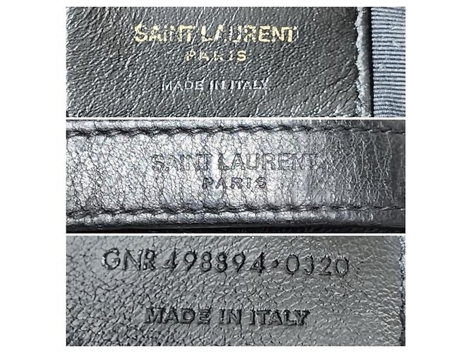 Bolsa de Ombro Niki Medium em Couro Preto YSL Saint Laurent - vista 2