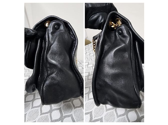 Bolsa de Ombro Niki Medium em Couro Preto YSL Saint Laurent - vista 5