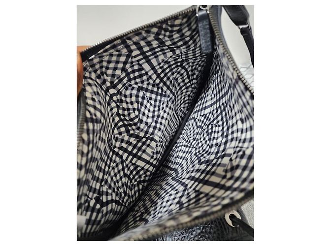 MCM Visetos Medium Liz Shopper Reversibile/Pochette Nero - vista 10