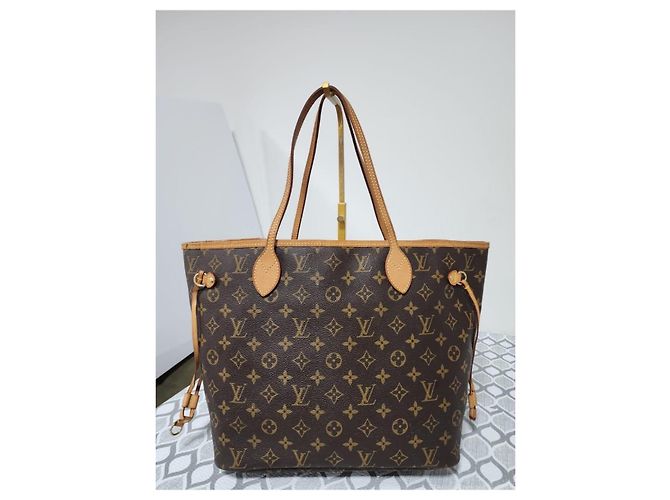 LOUIS VUITTON Neverfull MM Monogram Canvas Tote Bag Braun - Ansicht 13