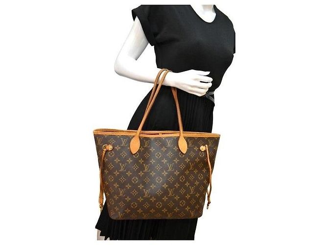 LOUIS VUITTON Neverfull MM Monogram Canvas Tote Bag Braun - Ansicht 14