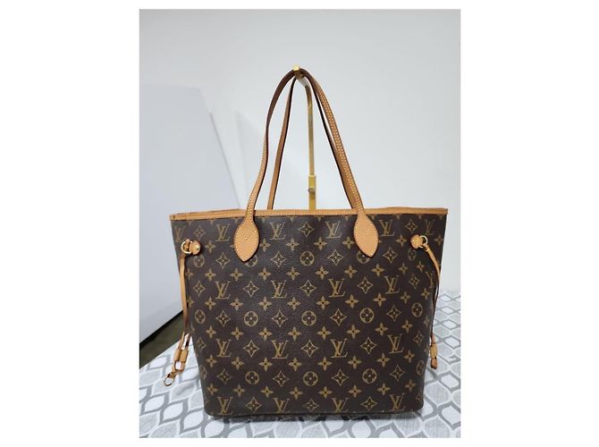 LOUIS VUITTON Neverfull MM Monogram Canvas Tote Bag Braun - Ansicht 3