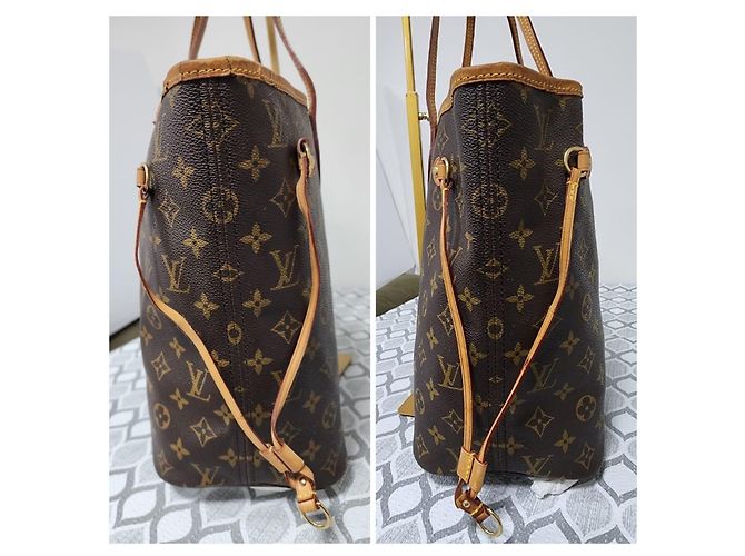 LOUIS VUITTON Neverfull MM Monogram Canvas Tote Bag Braun - Ansicht 4
