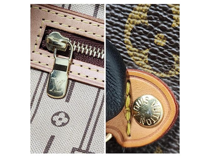 LOUIS VUITTON Neverfull MM Monogram Canvas Tote Bag Braun - Ansicht 5