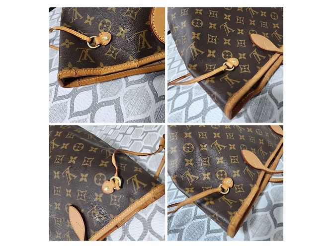LOUIS VUITTON Neverfull MM Monogram Canvas Tote Bag Braun - Ansicht 6