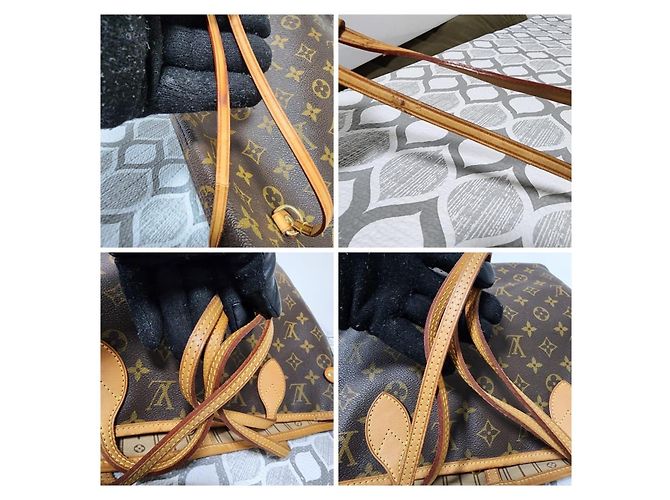 LOUIS VUITTON Neverfull MM Monogram Canvas Tote Bag Braun - Ansicht 7