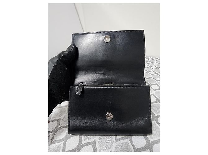 Borsa a tracolla in pelle monogramma Kate di Saint Laurent Nera Nero - vista 8