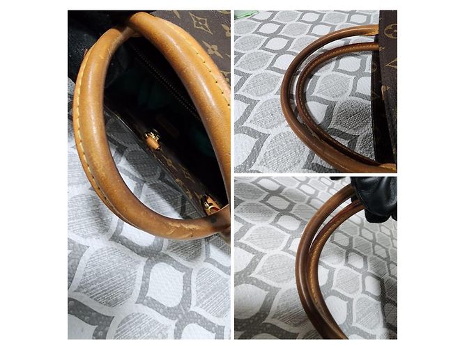 LOUIS VUITTON Borsa Montaigne MM in Tela Monogram Marrone - vista 8