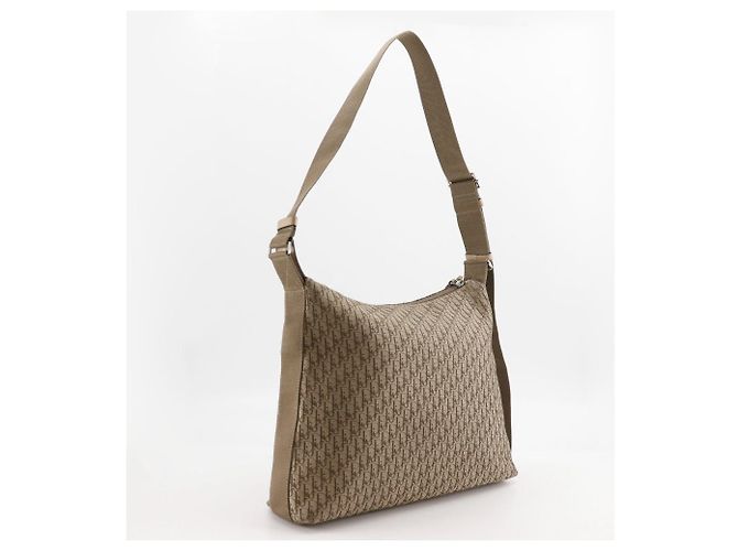 Borsa a Spalla in Tela Trotter Dior Beige - vista 3