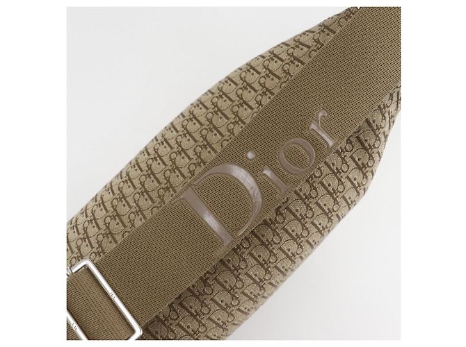 Borsa a Spalla in Tela Trotter Dior Beige - vista 5