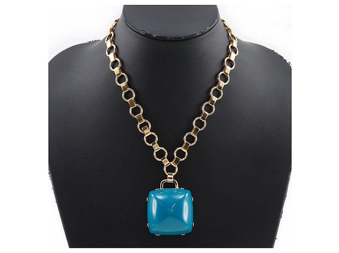 Blaue Stein Halskette von Marc by Marc Jacobs Golden - Ansicht 2