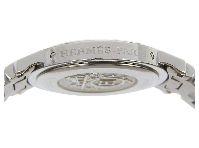 Hermès Hermes Clipper Stainless Steel Watch Pink - view 6