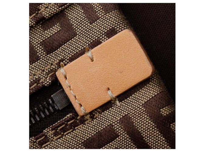 Fendi Zucchino Canvas Tragetasche Braun - Ansicht 11