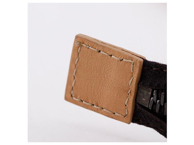 Fendi Zucchino Canvas Tragetasche Braun - Ansicht 12