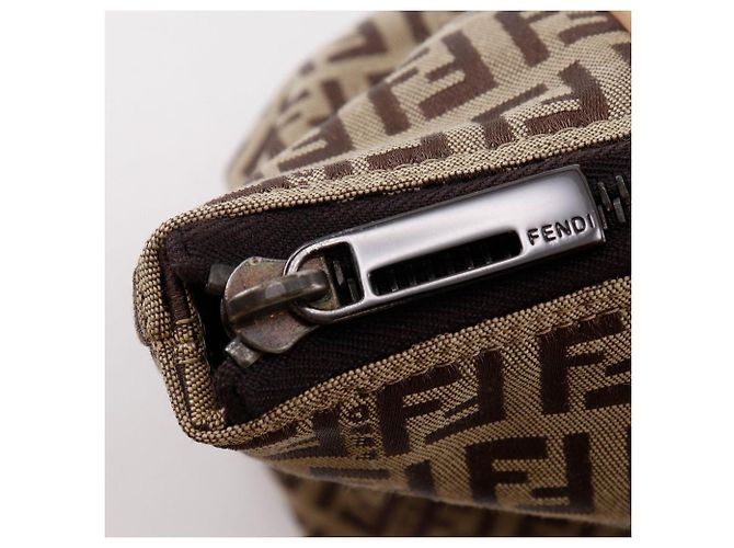 Fendi Zucchino Canvas Tragetasche Braun - Ansicht 16