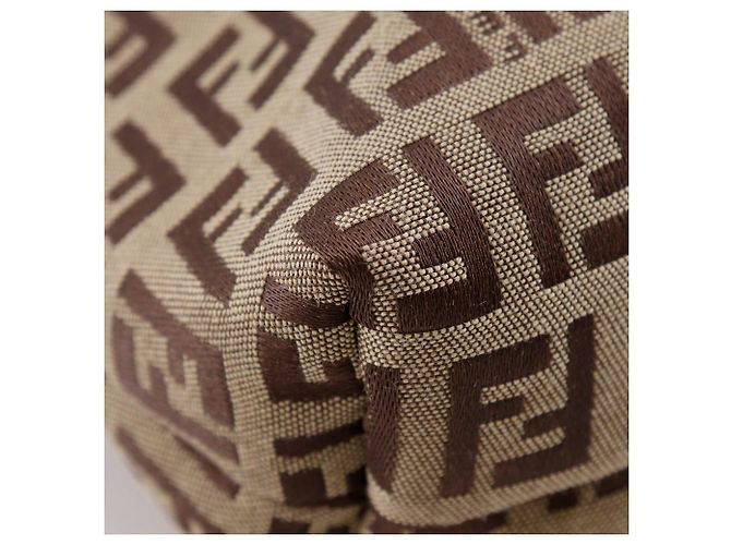 Fendi Zucchino Canvas Tragetasche Braun - Ansicht 4