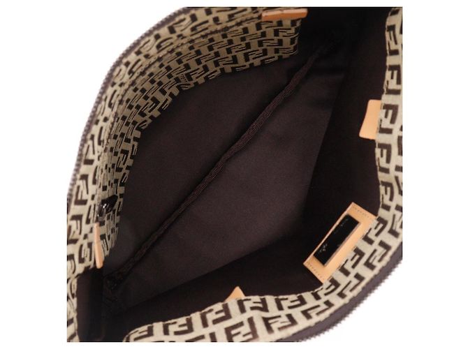 Fendi Zucchino Canvas Tragetasche Braun - Ansicht 6