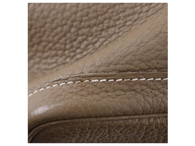 Borsa tote Hermès Garden Party 36 in Negonda Marrone - vista 12