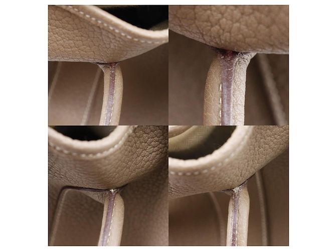 Borsa tote Hermès Garden Party 36 in Negonda Marrone - vista 15