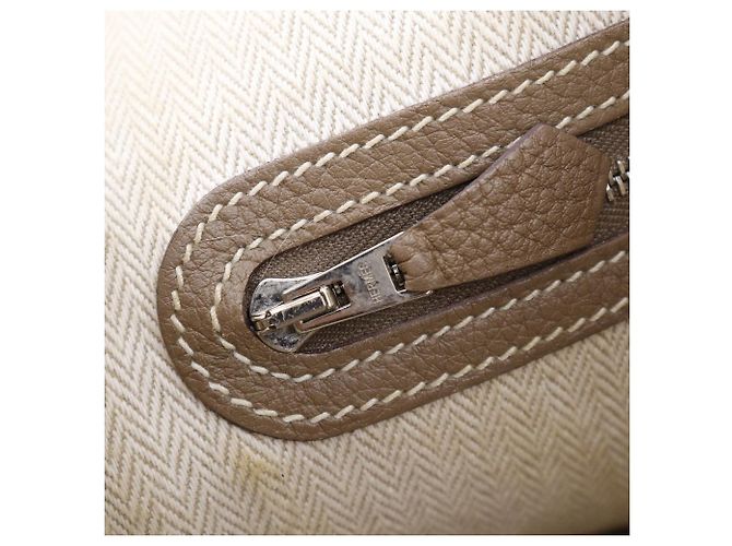 Borsa tote Hermès Garden Party 36 in Negonda Marrone - vista 18