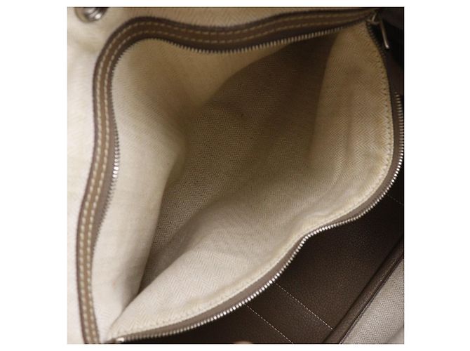 Borsa tote Hermès Garden Party 36 in Negonda Marrone - vista 7